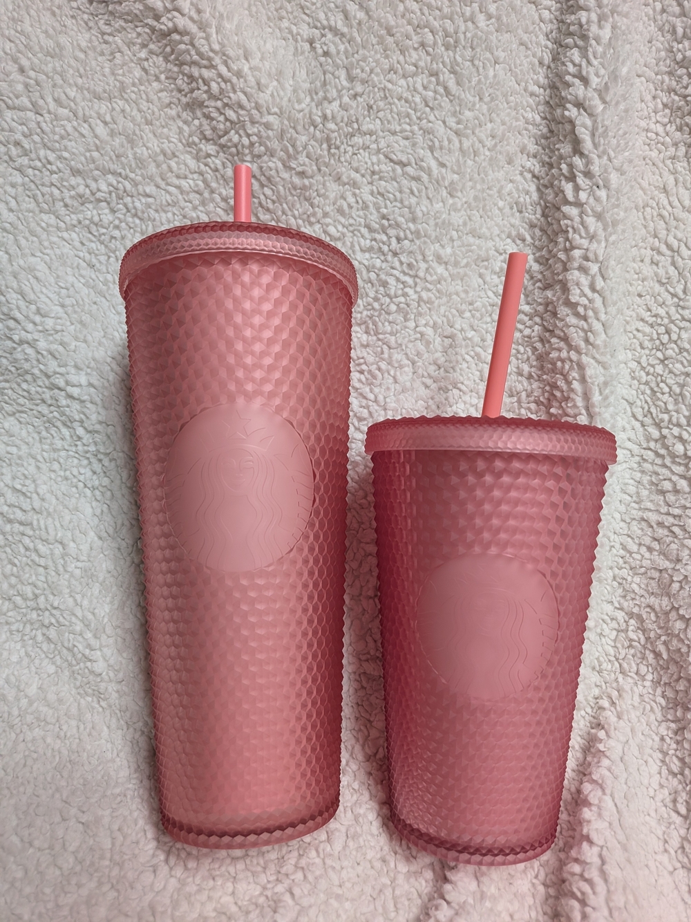 Starbucks Pink Jelly Studded Cold Cup Tumbler Set BNWT